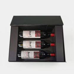 Ricoprire stampando imballaggio riciclabile del cartone del vino dei contenitori di regalo della bottiglia di vino