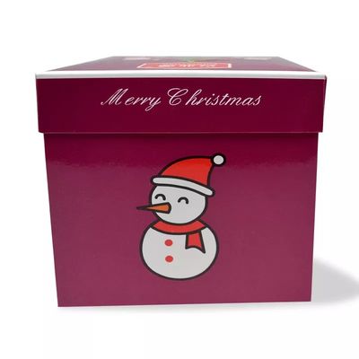 Contenitori di regalo del cartone di Natale di stampa offset di CMYK 6 x 3,5 x 3,5 pollici