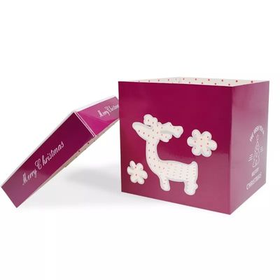 Contenitori di regalo del cartone di Natale di stampa offset di CMYK 6 x 3,5 x 3,5 pollici