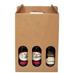 I contenitori di regalo della bottiglia di vino di colori di Pantone sventano timbrando la verniciatura