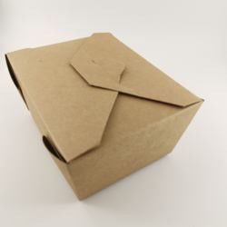 Contenitore di carta eliminabile impermeabile al grasso ISO9001 di alimento della scatola su ordinazione asportabile di imballaggio per alimenti