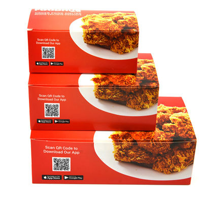 SGS riciclabile su misura asportabile di Fried Chicken Box della scatola di imballaggio per alimenti
