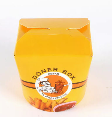 L'alimento da portar via su misura kebab della scatola CMYK di imballaggio per alimenti della tagliatella inscatola eliminabile